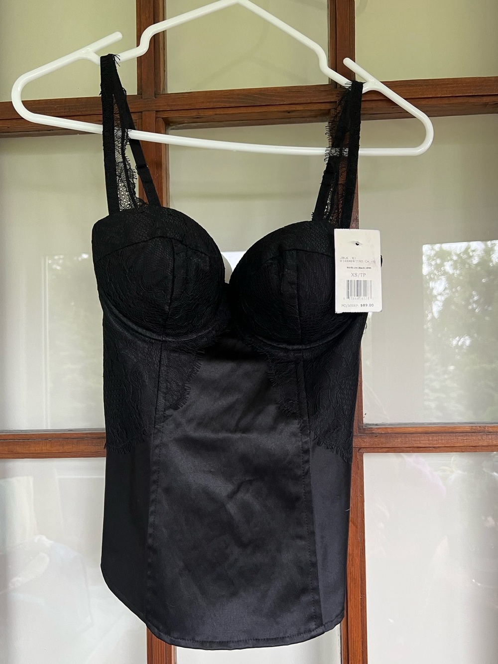 NWT GUESS Black Lace Bustier